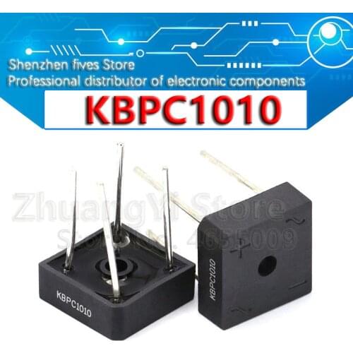 5PCS KBPC1010 10A 1000V diode bridge rectifier new and original IC