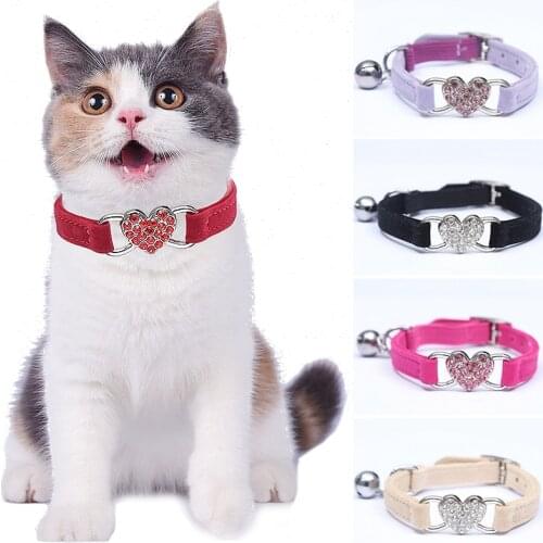 Pet Accessories Adjustable Dogs Kitten Crystal Collars Necklace Elastic Pet Necklace Bling Collar for Cats/puppy Cats Collars