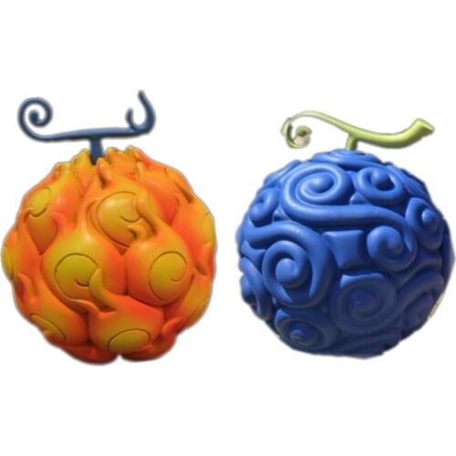 Anime One piece Ace Luffy Sabot Shine Devil Fruit Teach Law Glowing Light Cursed Fruit Action Figure Collection Model Kids Gift