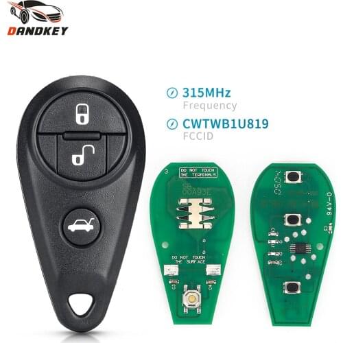 Dandkey CWTWB1U819 Replacement 3+1 4 Buttons Smart Remote Key Fob 315MHz Car Key For Subaru Impreza Forrester Outback Legacy