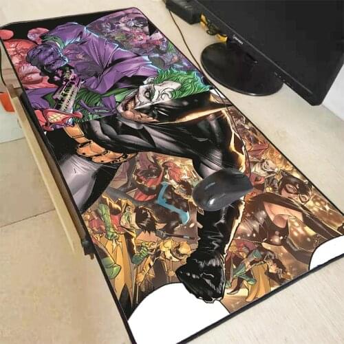 Joker War Large Gaming Anime Mouse Pad Lock Edge Mouse Mat for Laptop Computer Keyboard Pad Desk Pad Customized Multiple Sizes