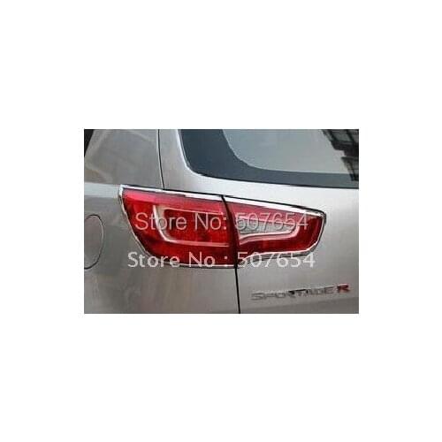 Higher star ABS chrome car Taillight decoration Cover,rear lamp trim For Kia Sportage 2011 -2013