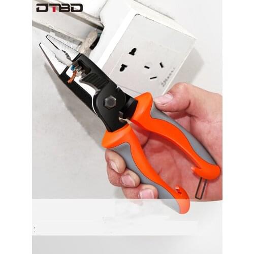 Multitool Pliers Terminal Crimping Tool Wire Stripper Cable Cutter Crimper Crimp Plier Long Nose Pliers For Electrician