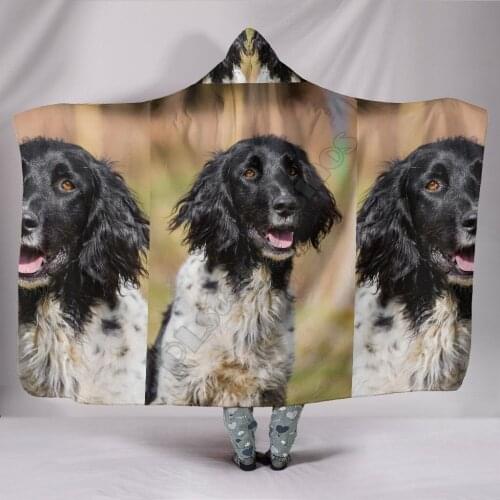 Pointer dog Hoodies Blanket 3D Printed Wearable Blanket Adults For Kids Various Types Hooded Blanket Fleece blanket