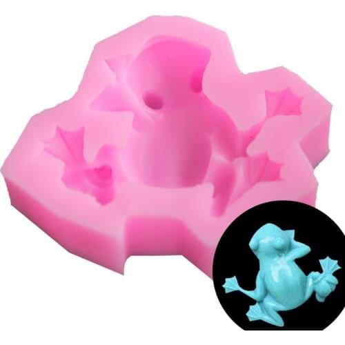 Frog Shape Fondant Cake Silicone Mold Chocolate Candy Molds Cookies Pastry Biscuits Mould DIY Cake Decoration Baking Tools