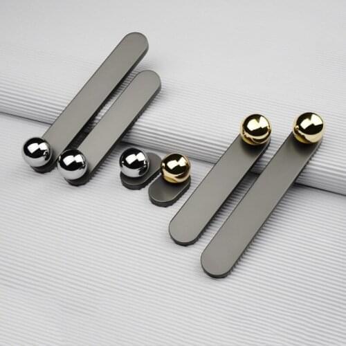 KK&FING Simple Cabinet Door Handles Zinc Alloy Drawer Knobs Wardrobe Cupboard Door Pulls European Furniture Handle Hardware
