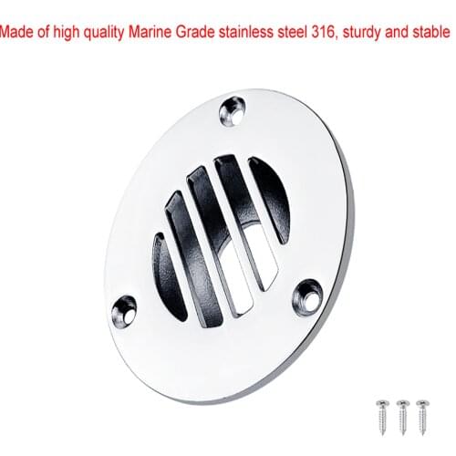 Boat Floor Deck Drain Marine Grade Stainless Steel 316 For Boat Yacht Deck Drainage Hardware Replacement Accessories