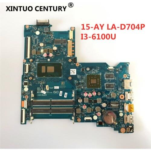 For HP 15-ac 15-AY 250 G5 Notebook pc Motherboard BDL50 LA-D704P I3-6006 i3-6100 CPU 854936-601 860158-601
