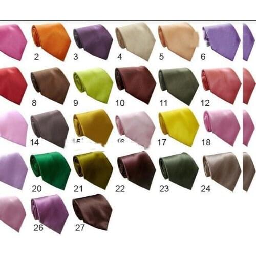 Mens Necktie Imitated 100% SILK Tie Neck TIE Solid Stripe dot assorted 24pc lot#1326 GHTYU