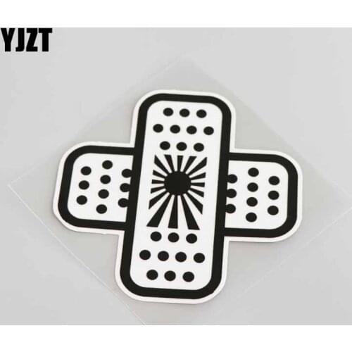 YJZT 10.1CM*10.1CM Cartoon Interesting Band Aid Car-styling Car Sticker Decal PVC Graphical 13-0026