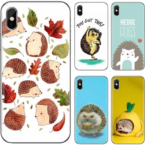 Novelty-Lovely-C-Hedgehog-Coque Soft TPU Covers For Huawei P30 P40 P20 P7 P8 P9 P10 Lite Plus Pro 2015 2016 2017 Mini