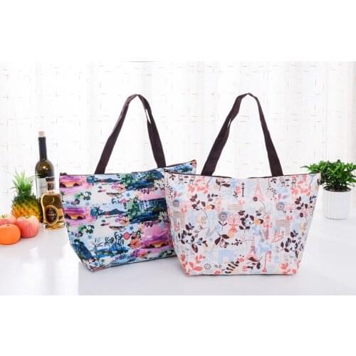 New Beautiful Portable insulated thermal ice pack cooler lunch bag for men women kids baby pinic foodtote box large breast milk