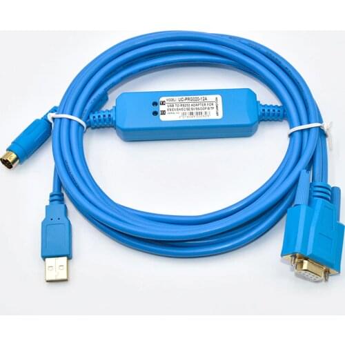 NEW PLC touch screen, man-machine programming, cable data download line, IFD6601 UC-PRG020-12A