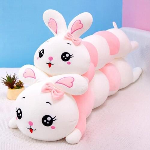 Autumn New plus Size Bar Cute Rabbit Plush Toy Press Bed Pillow Leg-Supporting Sleeping Doll Girls and Dolls