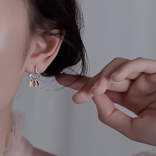 Drop Fish Hooks Earrings For Women Simple Creative Fashion Korea Punk New Trend Hot Couple Girlfriend Present Jewelry BOYULIGE