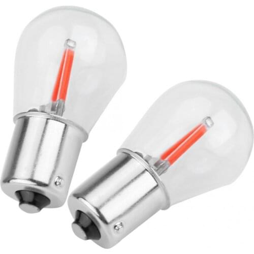 Pair of 1156 Glass Strobe COB LED Car Turn Signal Reverse Light Tail Brake Bulb high quality car accessories