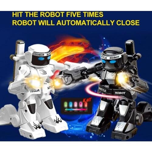 RC Robot Intelligent 2.4G Somatosensory Remote Control Robot Model Mini Smart Fighting Boxing Robot Indicative Light Model Kids