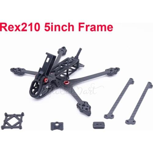 Rex210 5inch 210mm Rex 210 FPV Carbon Fiber Frame Quadcopter for Gopro 6 / 7 Camera RC Drone FPV Racing