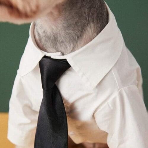 Luxury Clothes for Dog Fashion Dog White Shirt Pet Clothing for Small Medium Dogs Clothes Coat Yorkies Chihuahua Bulldogs B1342