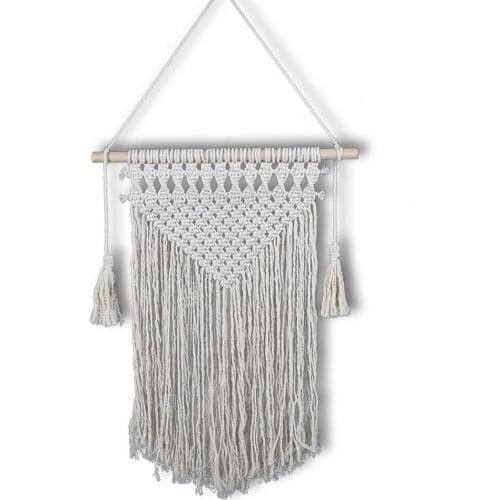 Handmade Hanging Tapestry Macrame Ceremony Backdrop Home Deco for Wedding Party
