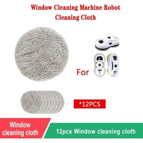 12pcs Universal Cleaning Cloth For Window Cleaning Robot