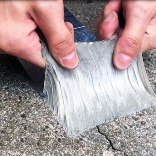 1PC Aluminum Foil Butyl Rubber Tape Self Adhesive High Temperature Resistance Waterproof Roof Pipe Repair Home Renovation Tools