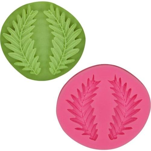 Leaves liquid silicone fondant cake mold baking tool sugarcraft candy chocolate gumpaste clay mould