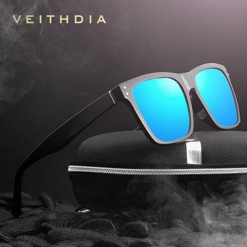 SUNGLASSES VEITHDIA Unisex Fashion Sunglasses Photochromic Polarized Sunglasses Men Classic Square Design All-Fit Mirror Sun Gla