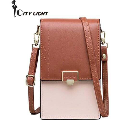New Mini Crossbody Shoulder Bag Women Multifunction Cell Phone Pocket Ladies Purse Clutch Fashion Hasp Handbags Female