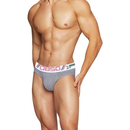 Mens Briefs Cotton Gay Underwear Men Low Waist Comfortable Sexy Underpants Man Slip Bikini Mans Underwear Cuecas 0850 BS3107