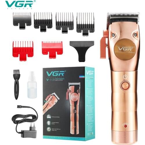 VGR V-113 electric hair trimmer clipper rechargeable hair clipper oilhead clipper hair carving clipper men oil head shaving head