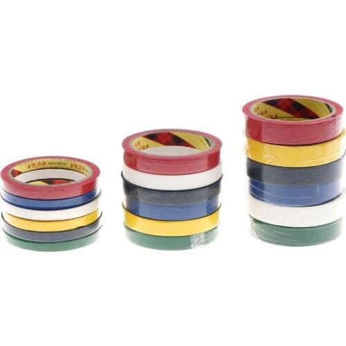 Waterproof Colourful Paper Sticky Tape DIY Masking Painting Tape General Purpose Tool Insulation Adhesive Tape 10/15/20mm*20m