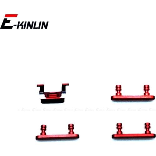 Power On Off Volume Switch Mute Side Key Button Full Sets For iPhone 7 7 Plus