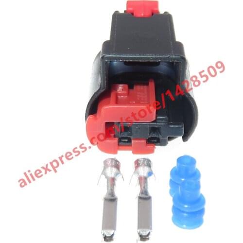 5 Sets 2 Pin 0.6 Series Auto Wiring Waterproof Connector 1-1438608-5 Automotive Sealed Plug Plastic Socket