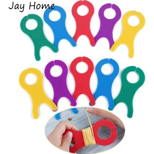 10/5pcs Floss Bobbin Plastic Spool Weave Winder Tool for Cross Stitch Embroidery Thread Bobbins Organizer DIY Sewing Storage
