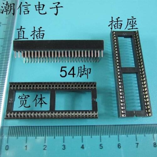 10cps 54 feet socket integrated IC slot 54 p wide-body socket