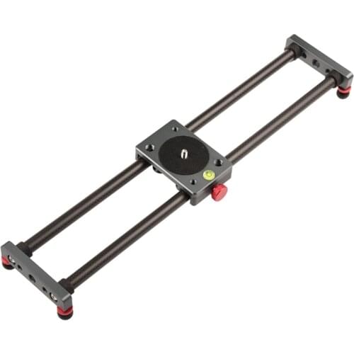 16 Inch/40cm Mini Table Top Video Camera Slider Carbon Fiber Rail Rods for Smartphone DSLR Loading Up to 11 Lbs