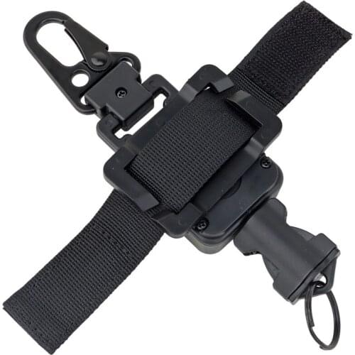 2 In 1 Anti-theft Telescopic Buckle Tactical Small Pouch & Keychain Holder Anti-lost Outdoor EDC Retractable Spring Rope Tools