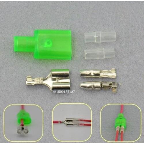 20 sets/lot One drag two male and female pairs of plugs sub-bullet warheads plug a sub-two plugs