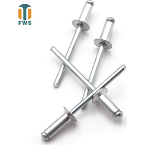 20PCS M4.8 18-30mm DIN EN ISO15978 GB/T12617.1 Aluminium Open End Countersunk Head Blind Rivet for Furniture Car Aircraft