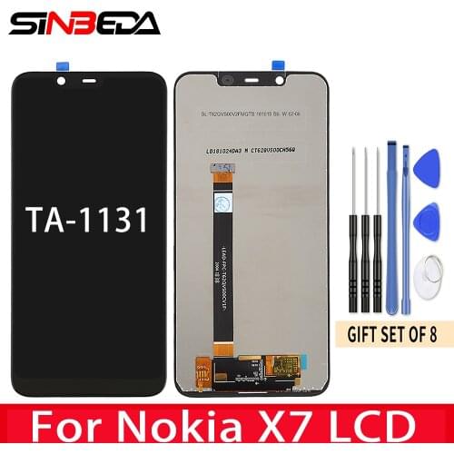 6.18" 100% Original LCD For Nokia 8.1 TA-1131 LCD Display Touch Screen Digitizer Assembly For Nokia X7 LCD Display Replacement