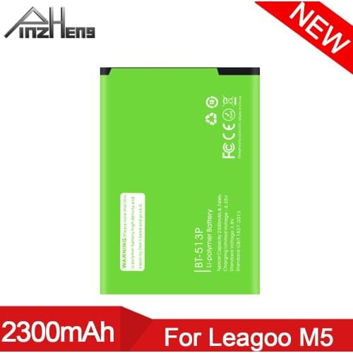 PINZHENG New BT513P BT-513P Phone Battery For Leagoo M5 3.8V 2300mAh Mobile Phone Bateria Replacement Li-ion Polymer Battery