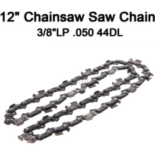 12" Metal Chainsaw Saw Chain Blade 3/8"LP .050 44DL Sharp Blade Quickly Cut Wood Easy Maintenance July Wholesale&DropShip