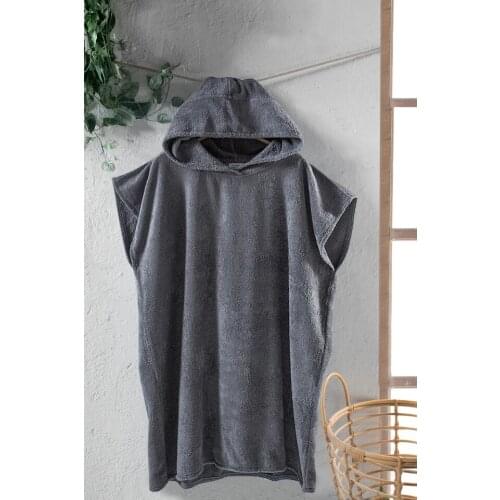 For Home 100 Cotton Adult Towel Pancho-Anthracite 441695733