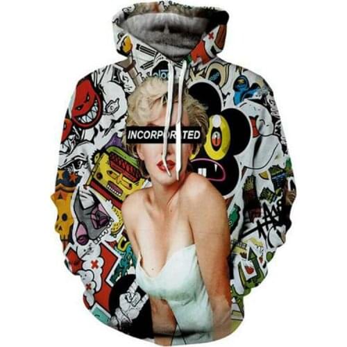 [EL BARCO] 3D Pattern Print Hoodies Men Spring Soft Funny Hip Hop Sweatshirt Women Slim Pullovers Long Sleeve Casual Couple Tops