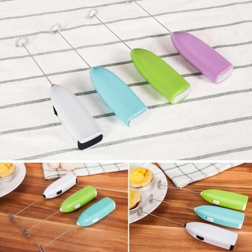 1pc Milk Drink Coffee Whisk Mixer Electric Egg Beater Frother Foamer Mini Handle Stirrer Practical Kitchen Cooking Tool