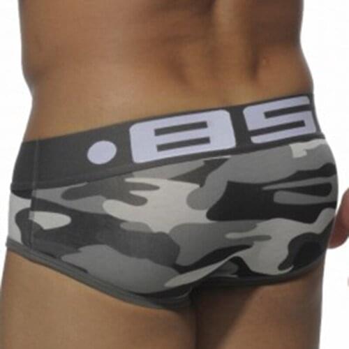 Brand Sexy underwear men Camouflage printed Cotton briefs men panties underwear Penis