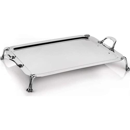 Schafer Tablett Small Steel Tray Silver/Product Content: 18/10 Chrome Nickel Stainless Steel