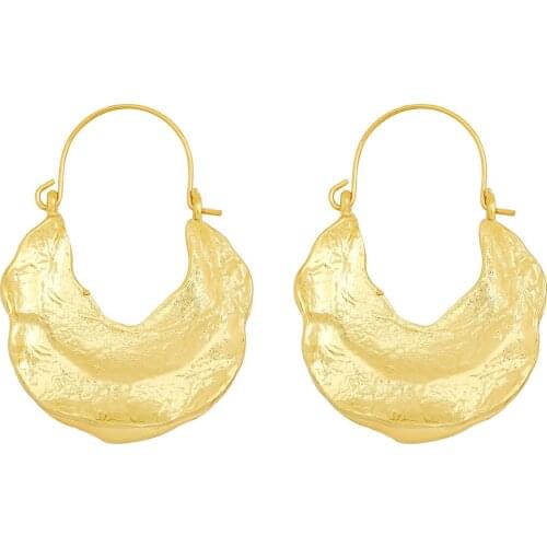 Minimalist Gold Color Hoop Earring for Women Elegant Circle Earrings Simple Round Brincos Jewelry Pendientes