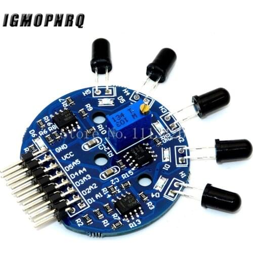 5 Way Flame Sensor Module Digital Analog Signal Dual Output Fire Detection Sensor Module for Arduino